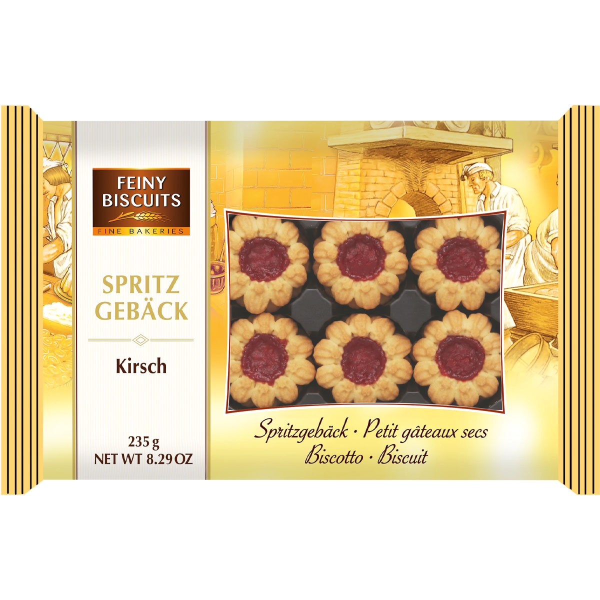 FEINY BISCUITS - Spritzgebäck Kirsch 235g