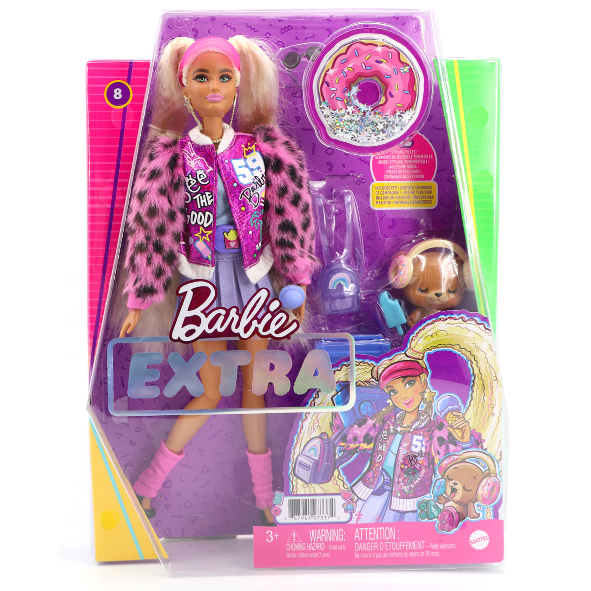 BARBIE - Extra Styling Puppe mit blonden Haaren und Zubehör