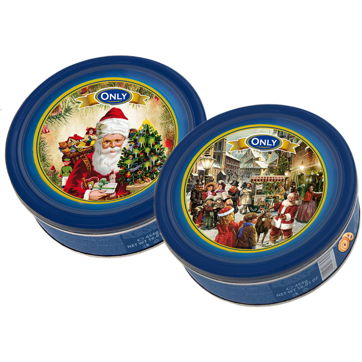 ONLY Butter Cookies inkl. Weihnachts-Aufbewahrungsdose nostalgisch 454g