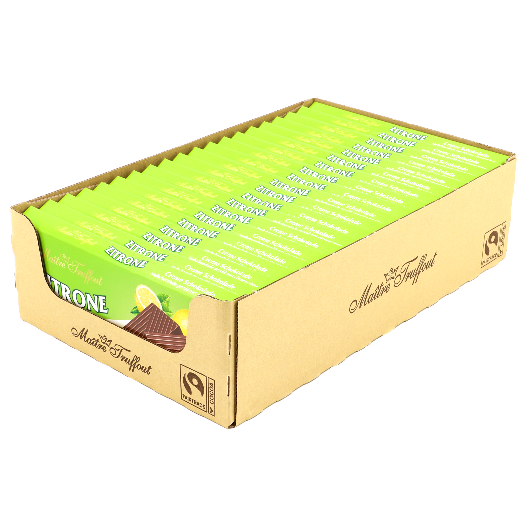 MÂITRE TRUFFOUT Zitrone Milchschokolade mit Zitronencreme 100g