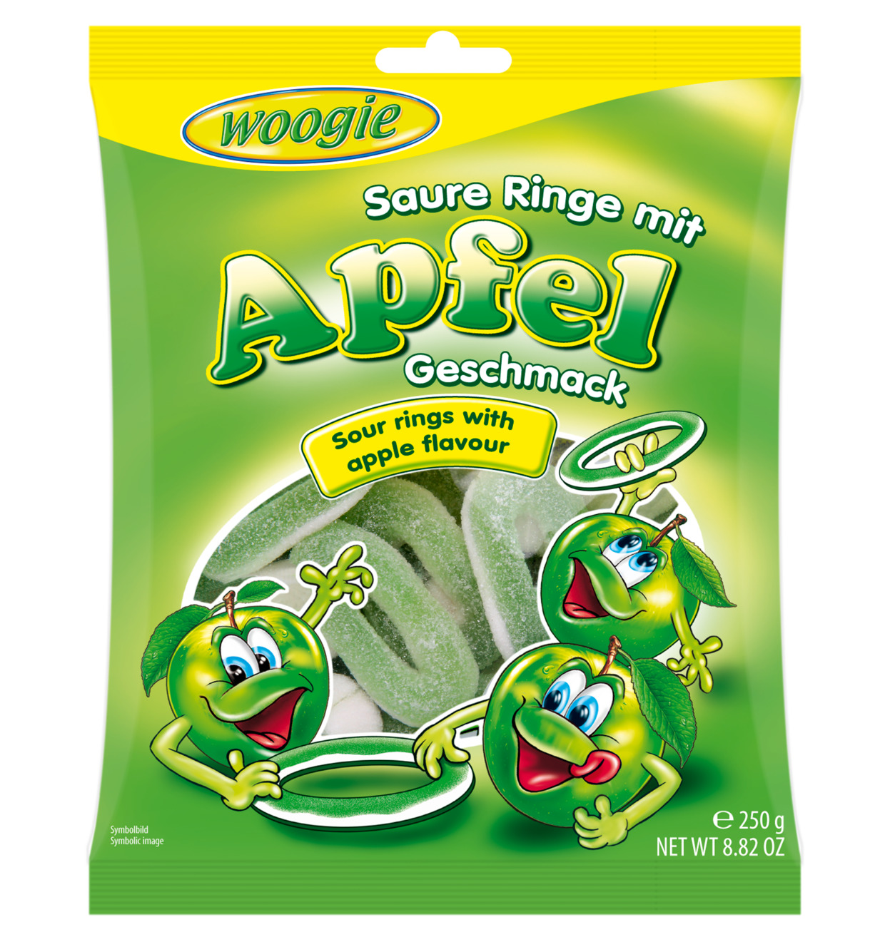 WOOGIE Saure Ringe mit Apfelgeschmack 250g