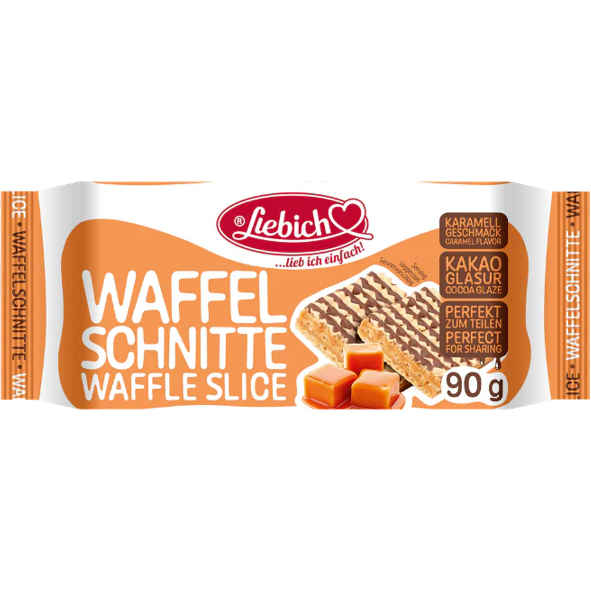 LIEBICH Waffelschnitte Karamell-Geschmack 90g 