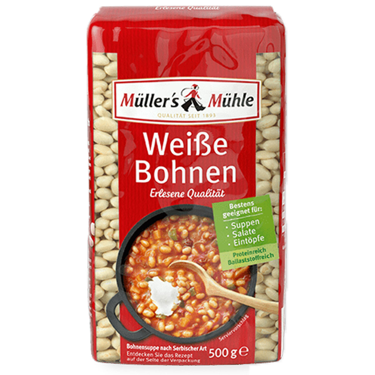 MÜLLER´S MÜHLE Weiße Bohnen 500g