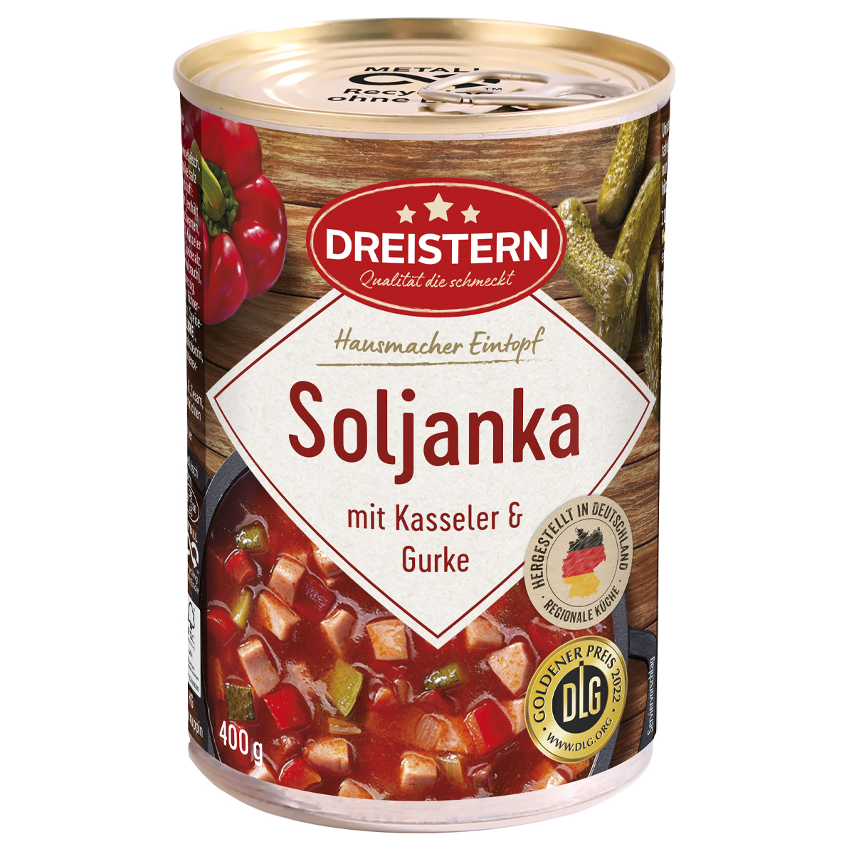 DREISTERN Soljanka mit Kasseler & Gurke 400g