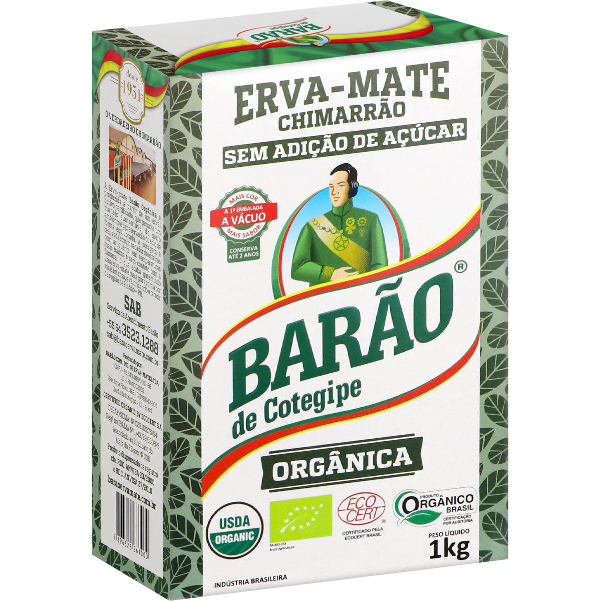 BARÃO Erva Mate Tee Bio 1 kg