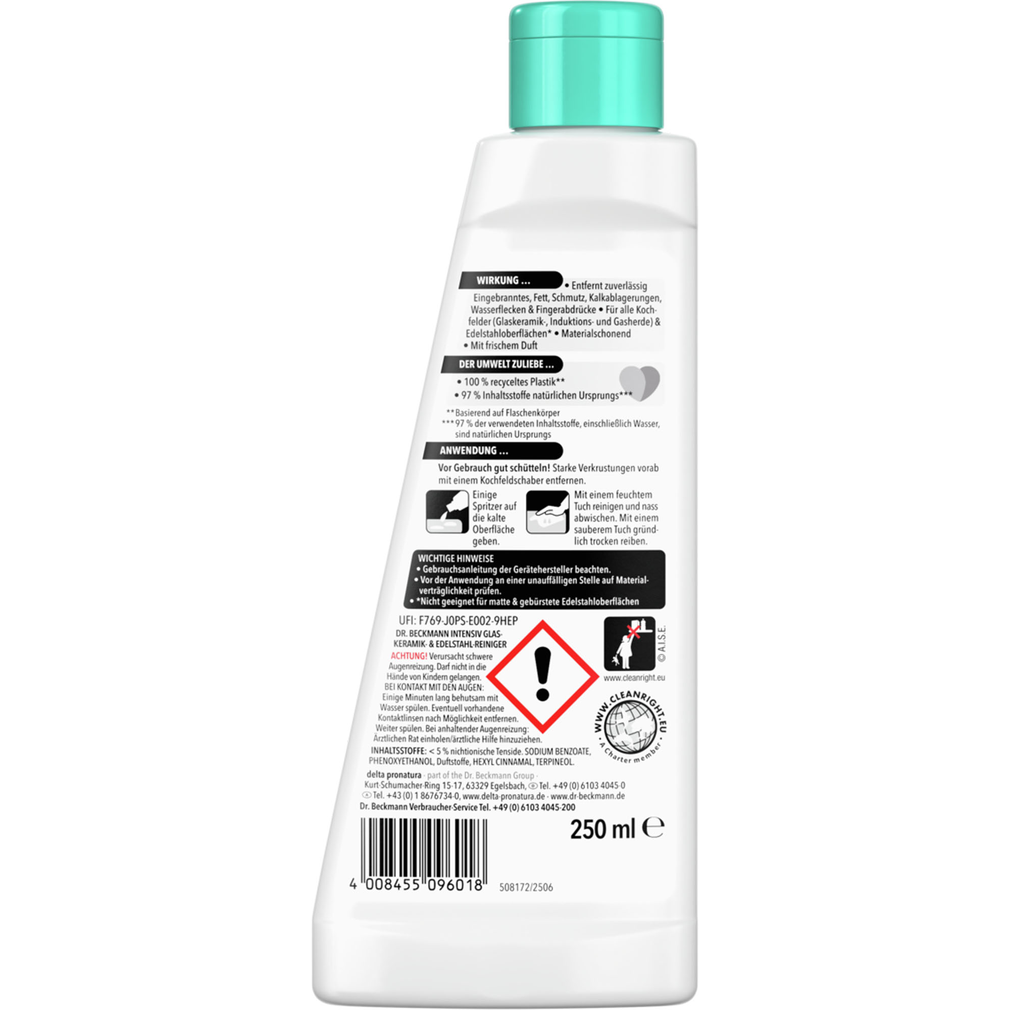 DR. BECKMANN Intensiv Glaskeramik- & Edelstahl-Reiniger 250ml