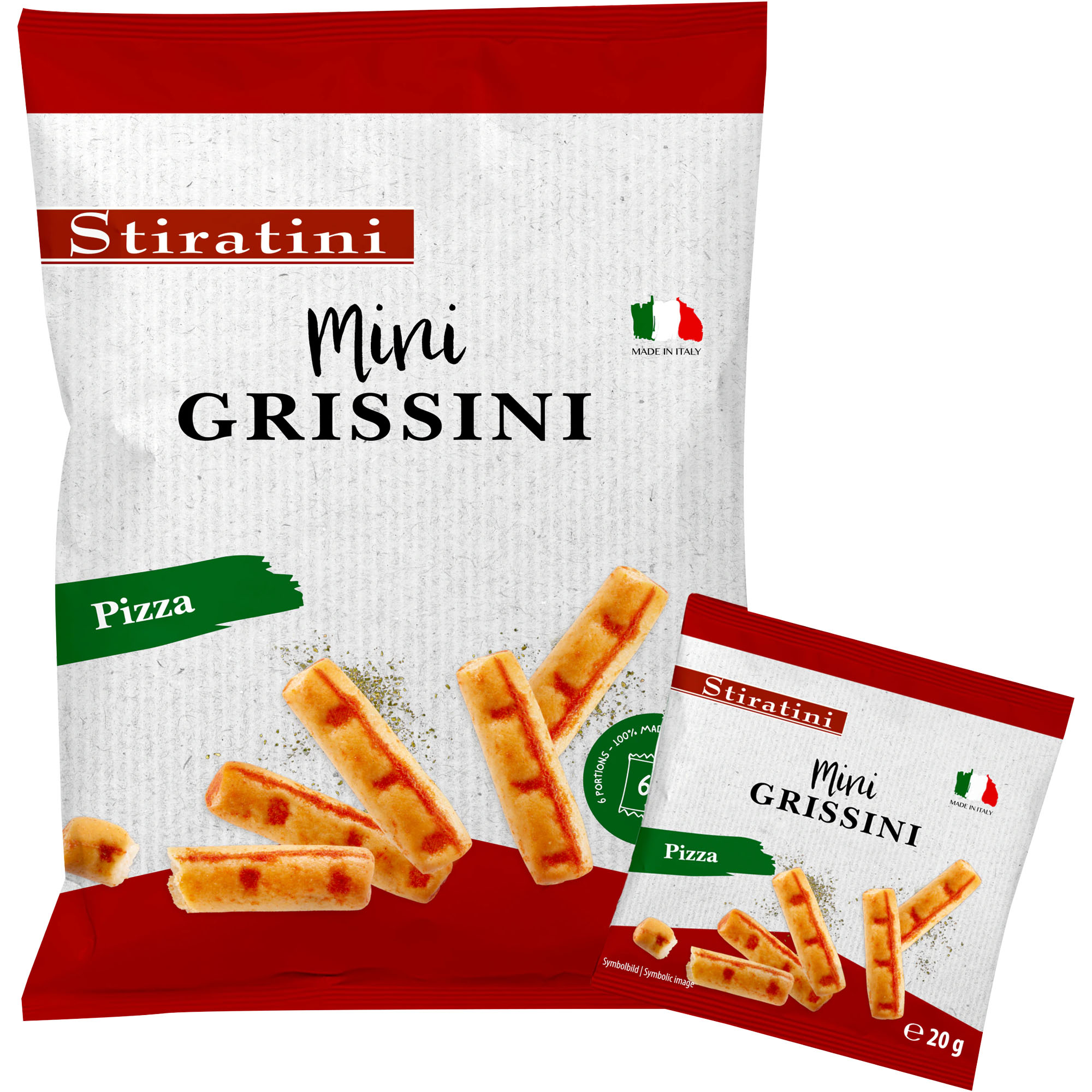 STIRATINI Mini Grissini Pizza 6x20g (120g)