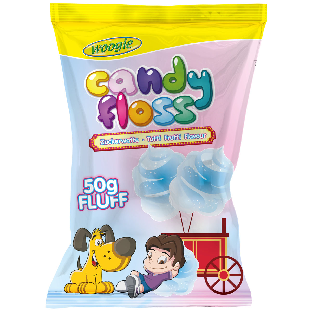 WOOGIE Candy Floss Zuckerwatte Tutti Frutti Flavour 50g