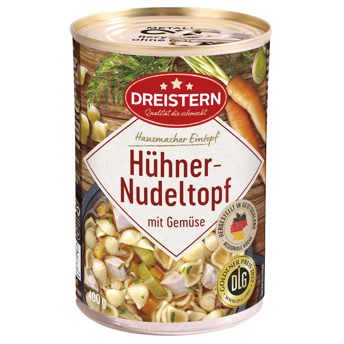 DREISTERN Hühnernudeltopf mit Gemüse 400g
