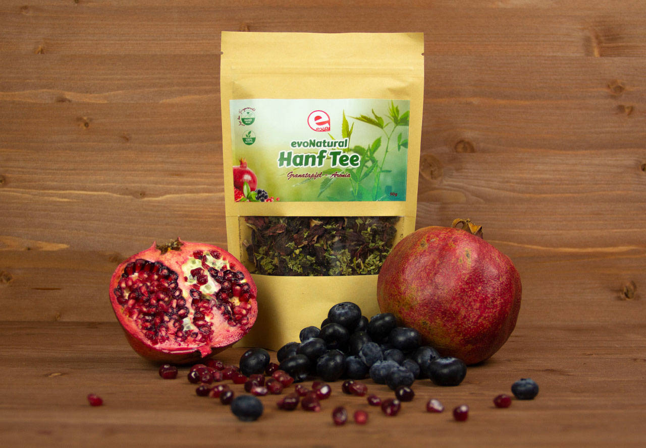 EVO NATURAL Hanf Tee Granatapfel Aronia 50g