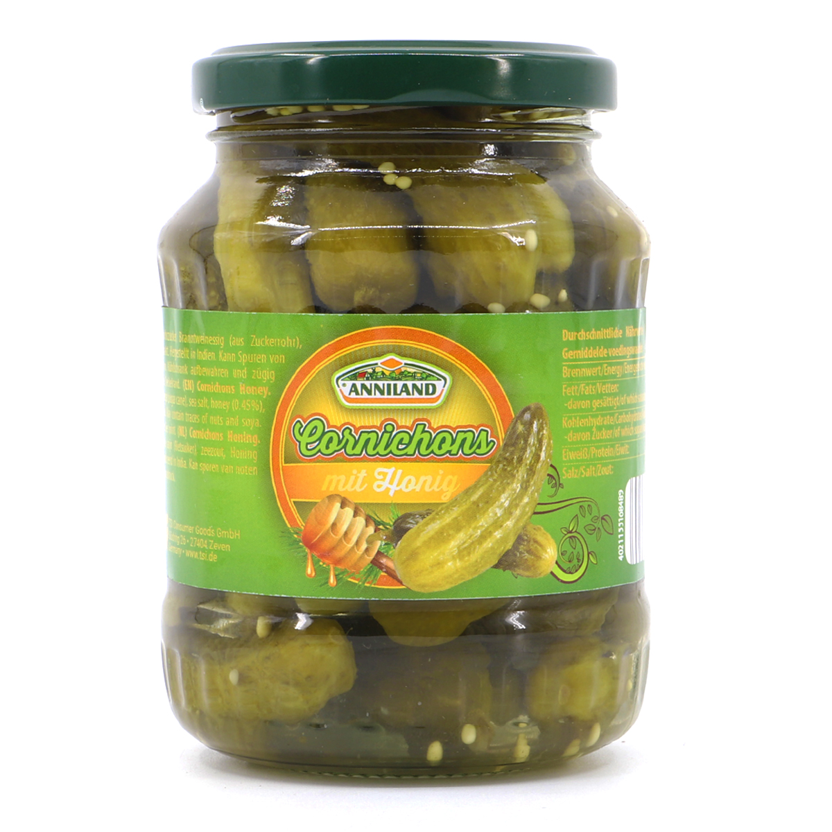 ANNILAND Cornichons mit Honig 330g/190g