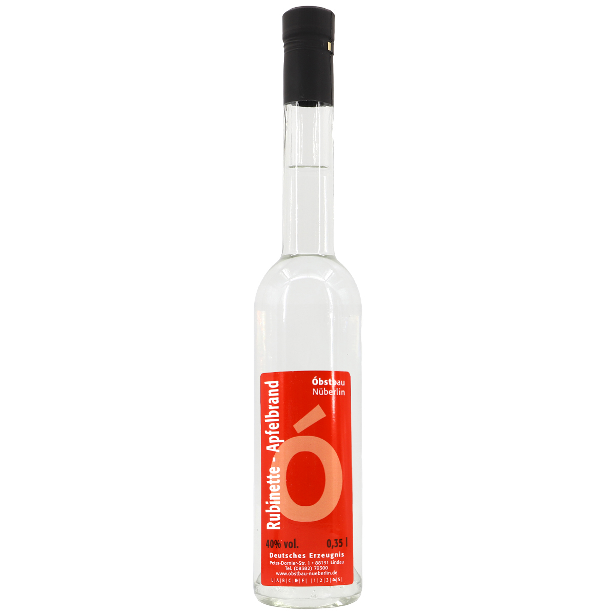 OBSTBAU NÜBERLIN Rubinette-Apfelbrand 40% vol. 0,35l