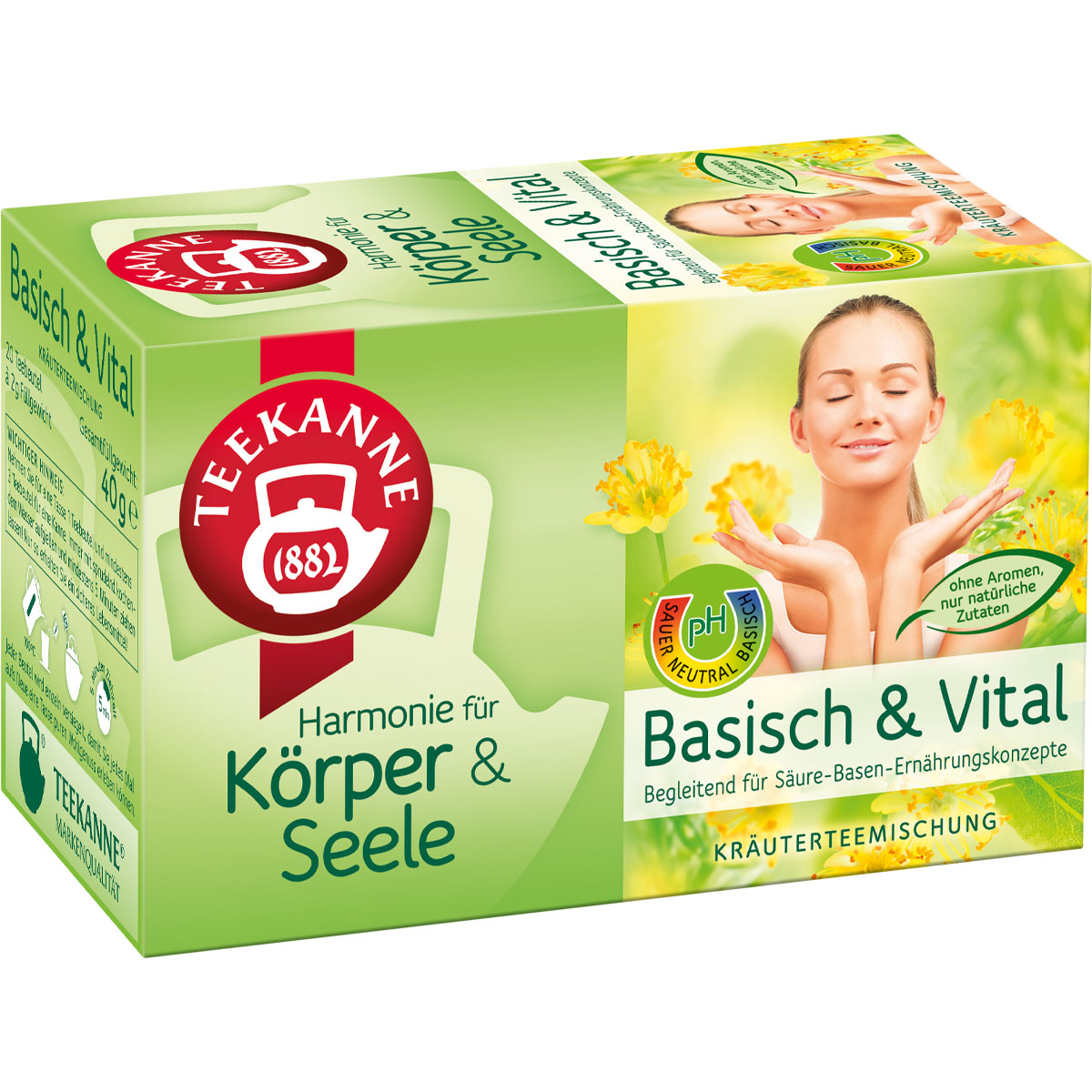 TEEKANNE Basisch & Vital Kräuterteemischung 20er