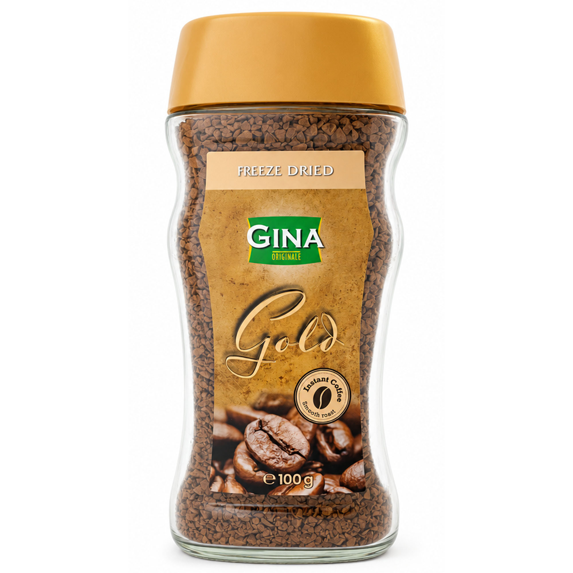 GINA Instant Kaffee Gold Freeze Dried 100g