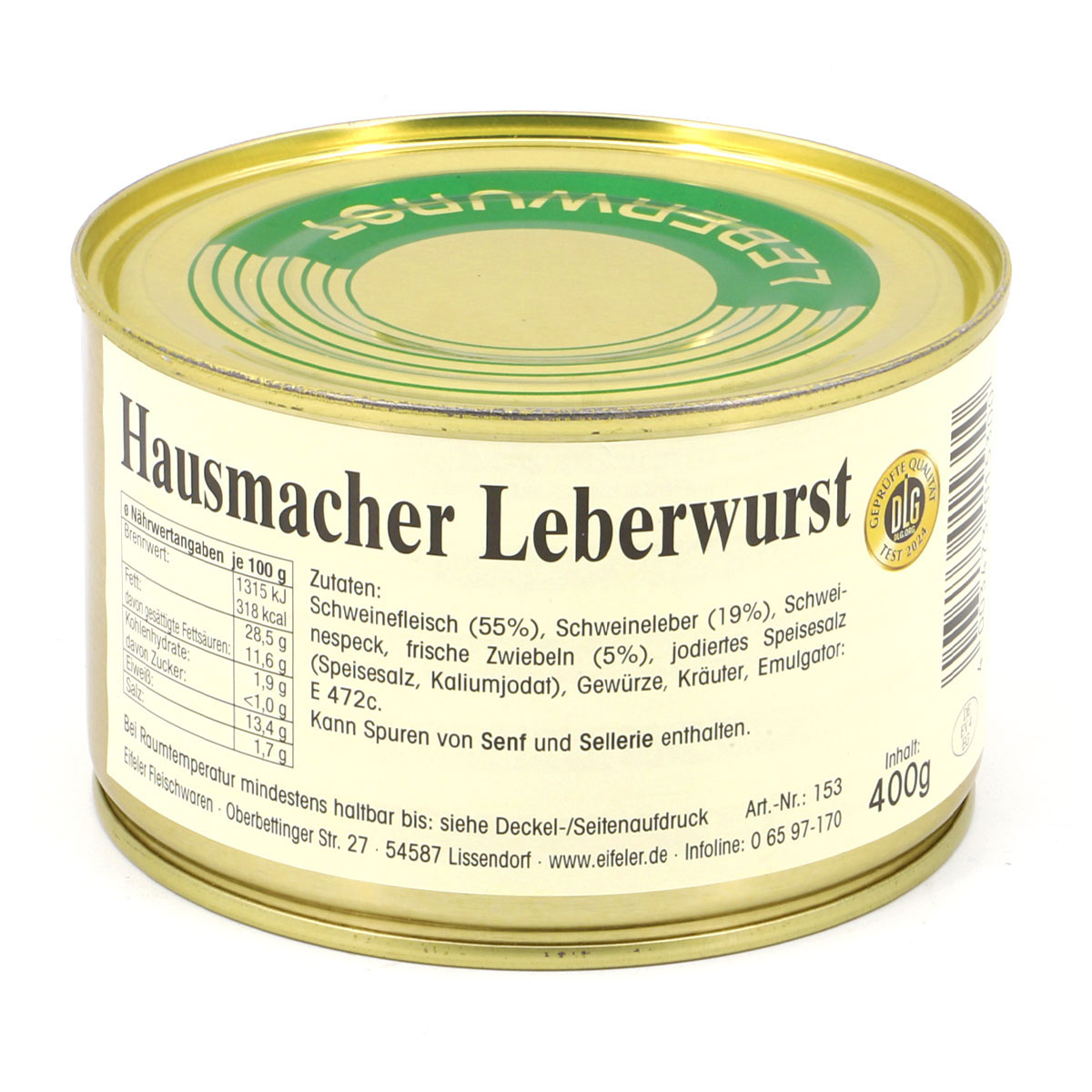 EIFEL Hausmacher Leberwurst 400g