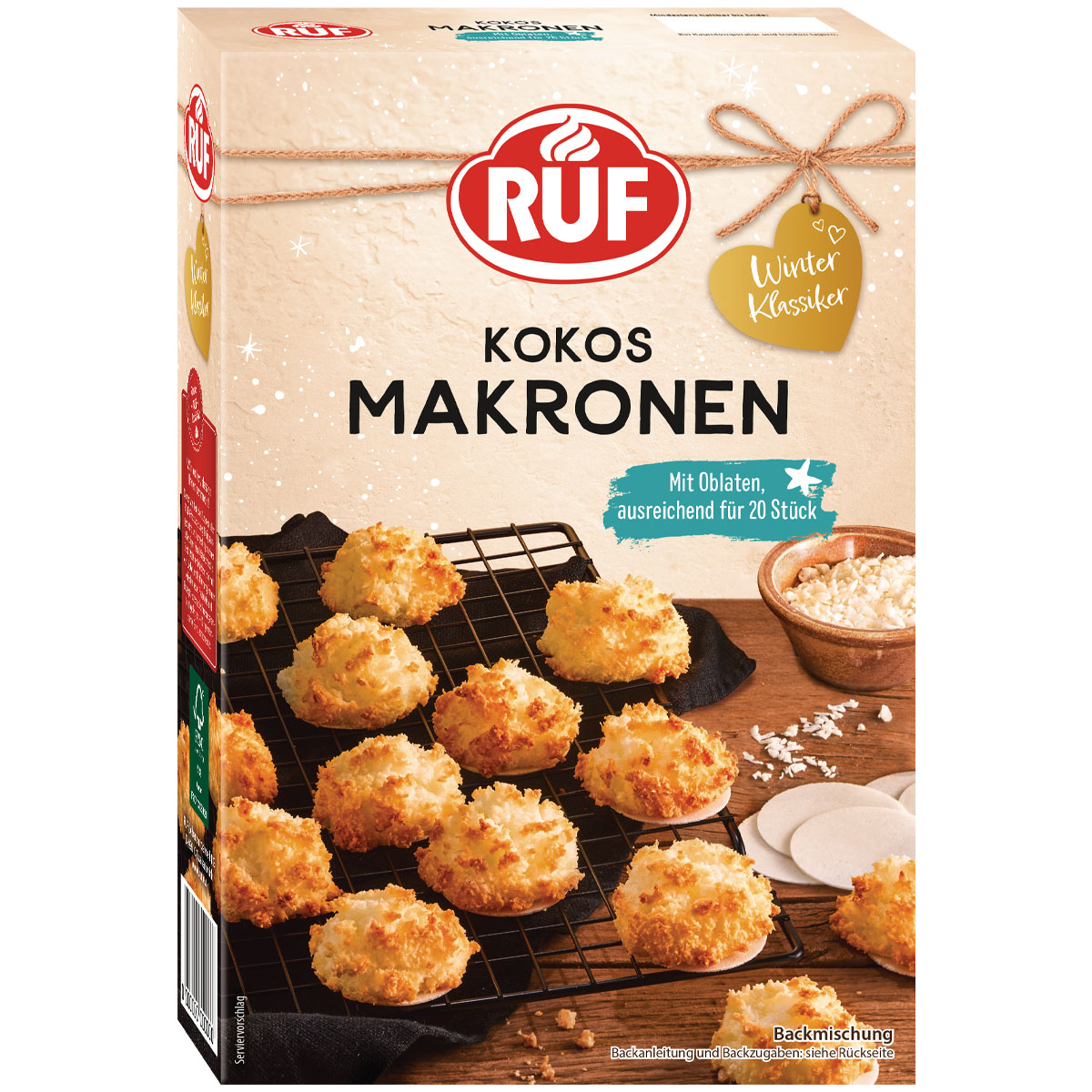 RUF Kokos Makronen Backmischung 385g