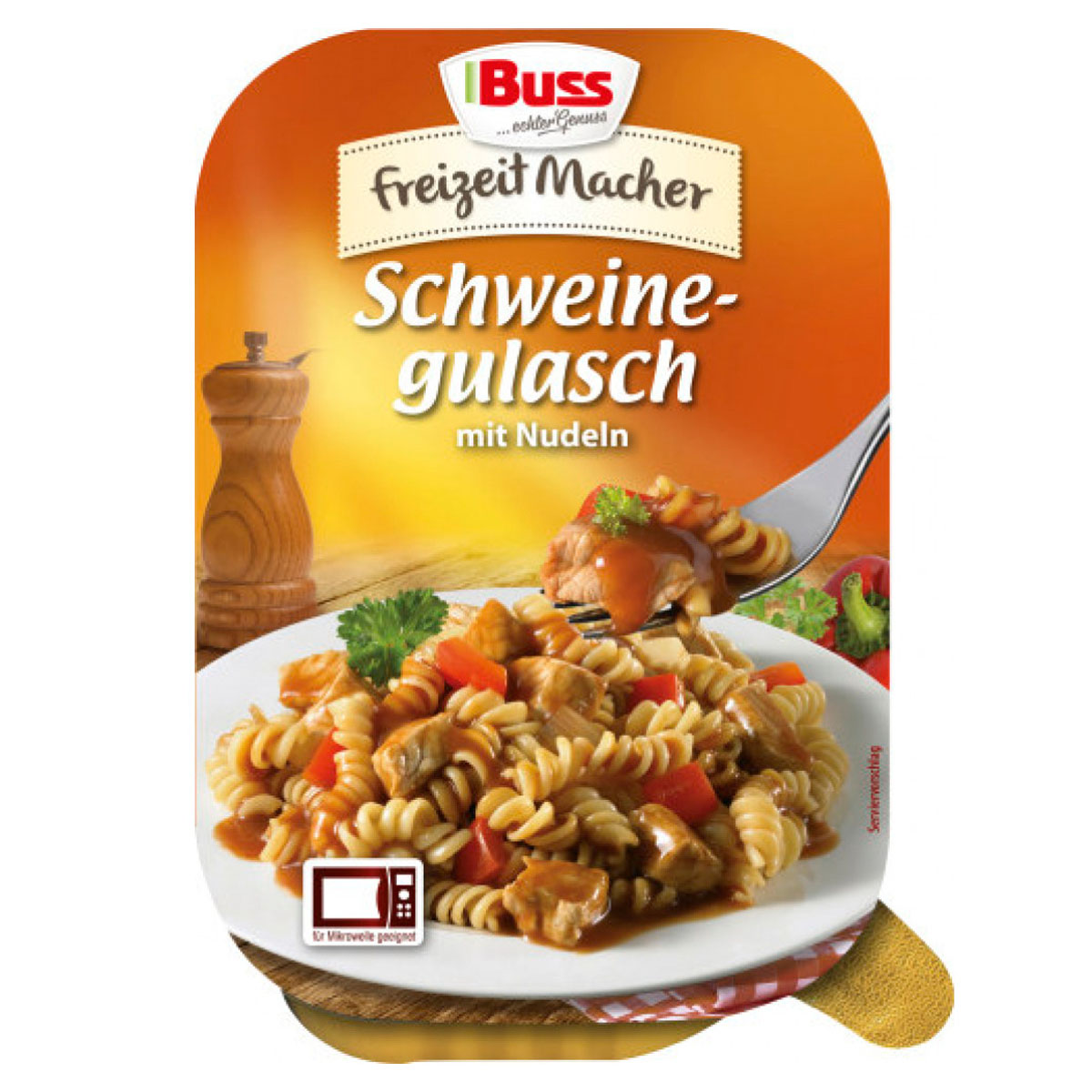 BUSS Freizeitmacher Schweinegulasch mit Nudeln 300g