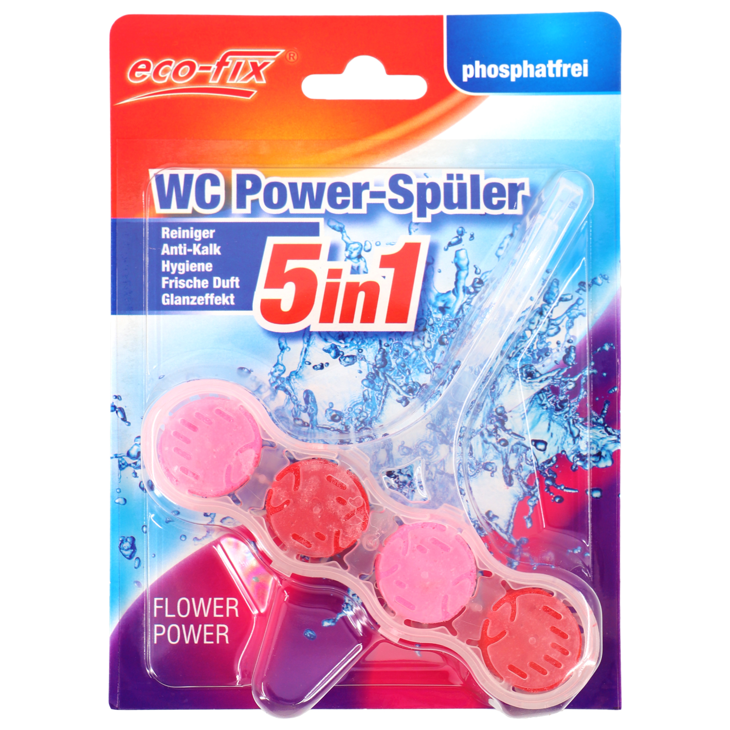 ECO FIX Wc Power-Spüler 5in1 Flower Power 45g