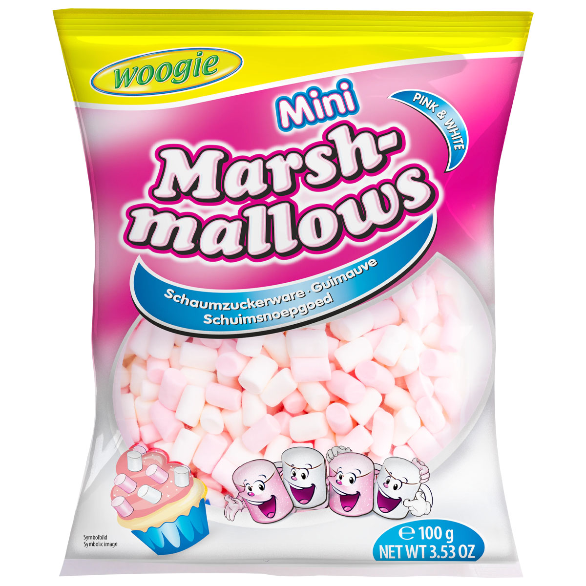 WOOGIE Mini Marshmallows pink & white 100g