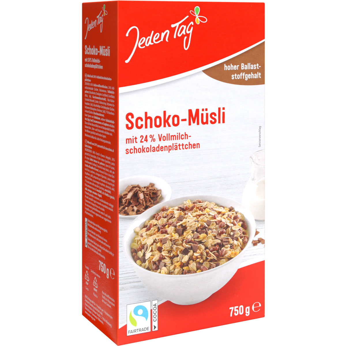 JEDEN TAG Schoko Müsli 750g