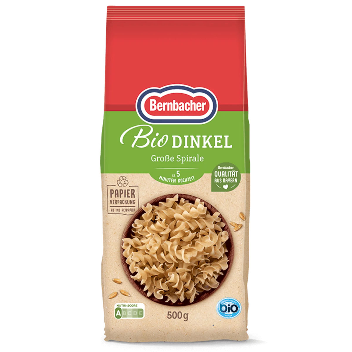 BERNBACHER Bio Dinkel Grosse Spirale 500g