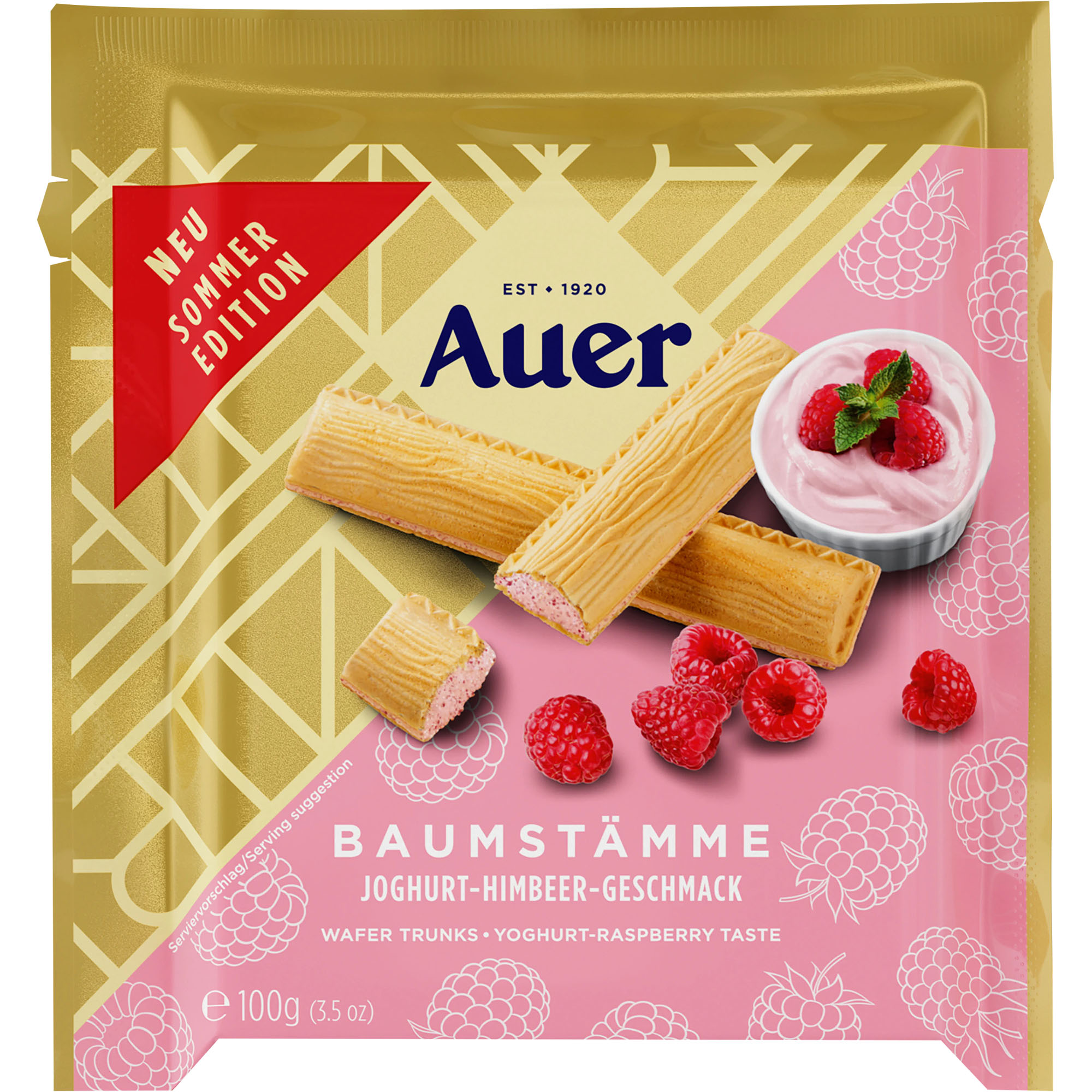 AUER Baumstämme Joghurt-Himbeer-Geschmack 100g