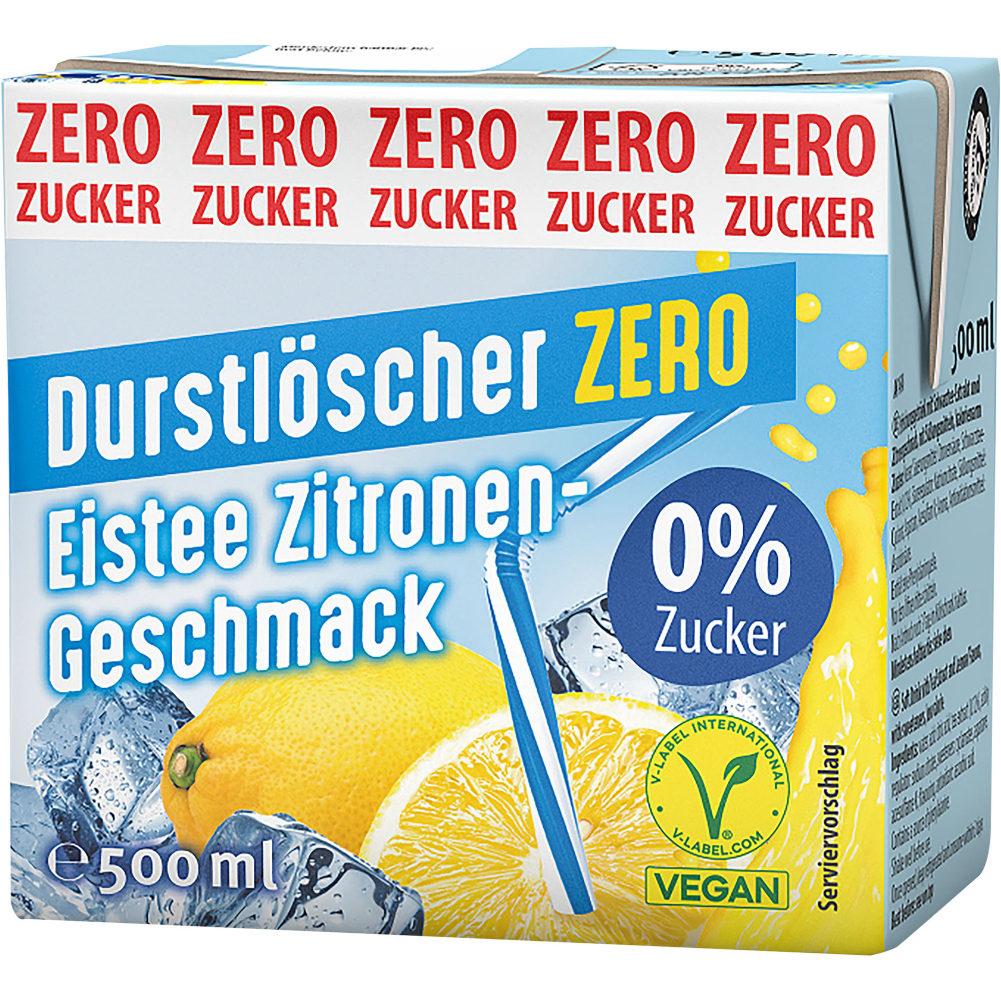 DURSTLÖSCHER Zero Eistee Zitronen-Geschmack 500ml
