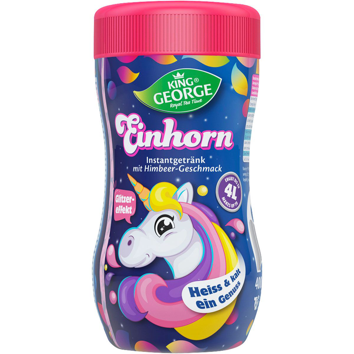 KING GEORGE Einhorn Instantgetränk Himbeergeschmack 400g