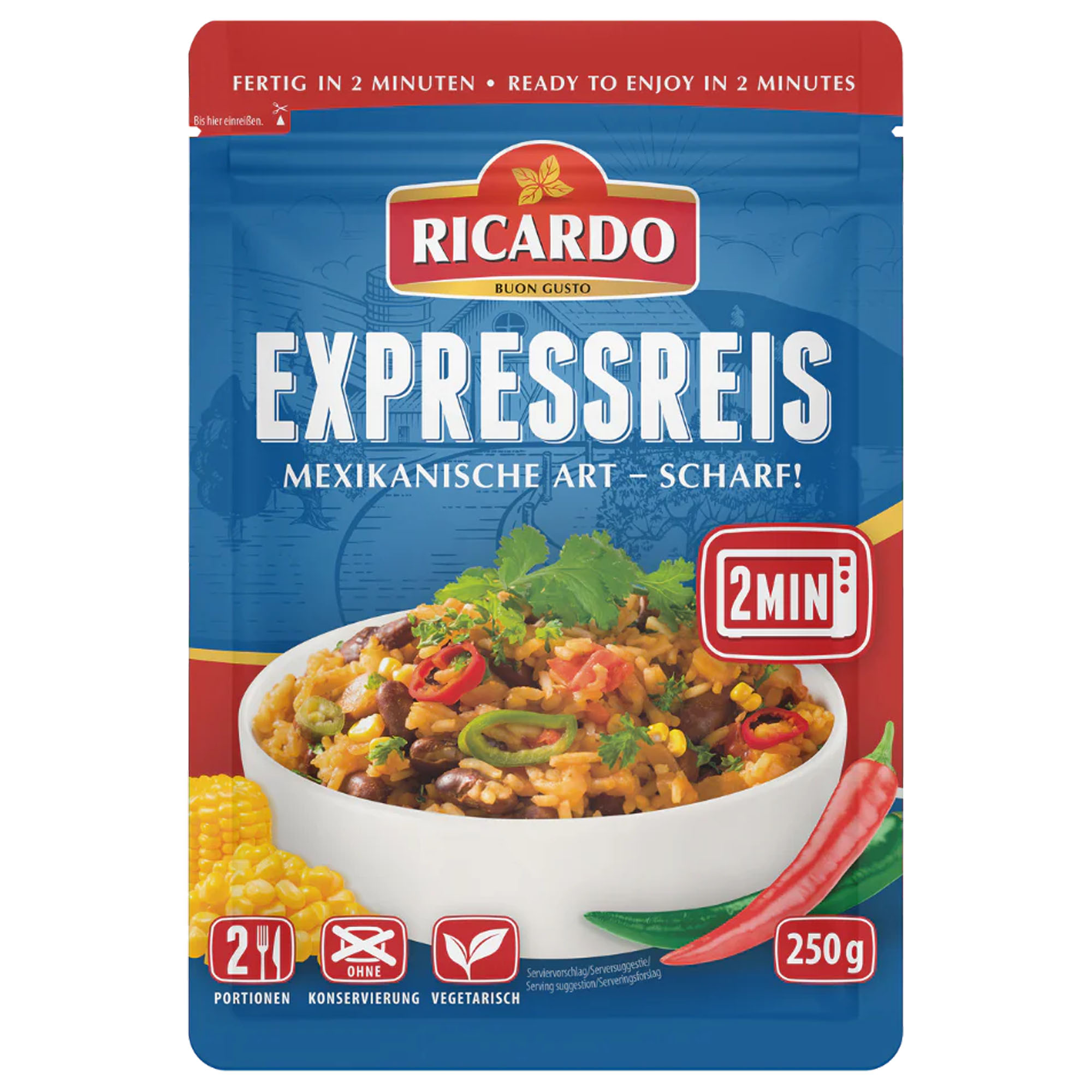 RICARDO Expressreis Mexikanische Art Scharf 250g