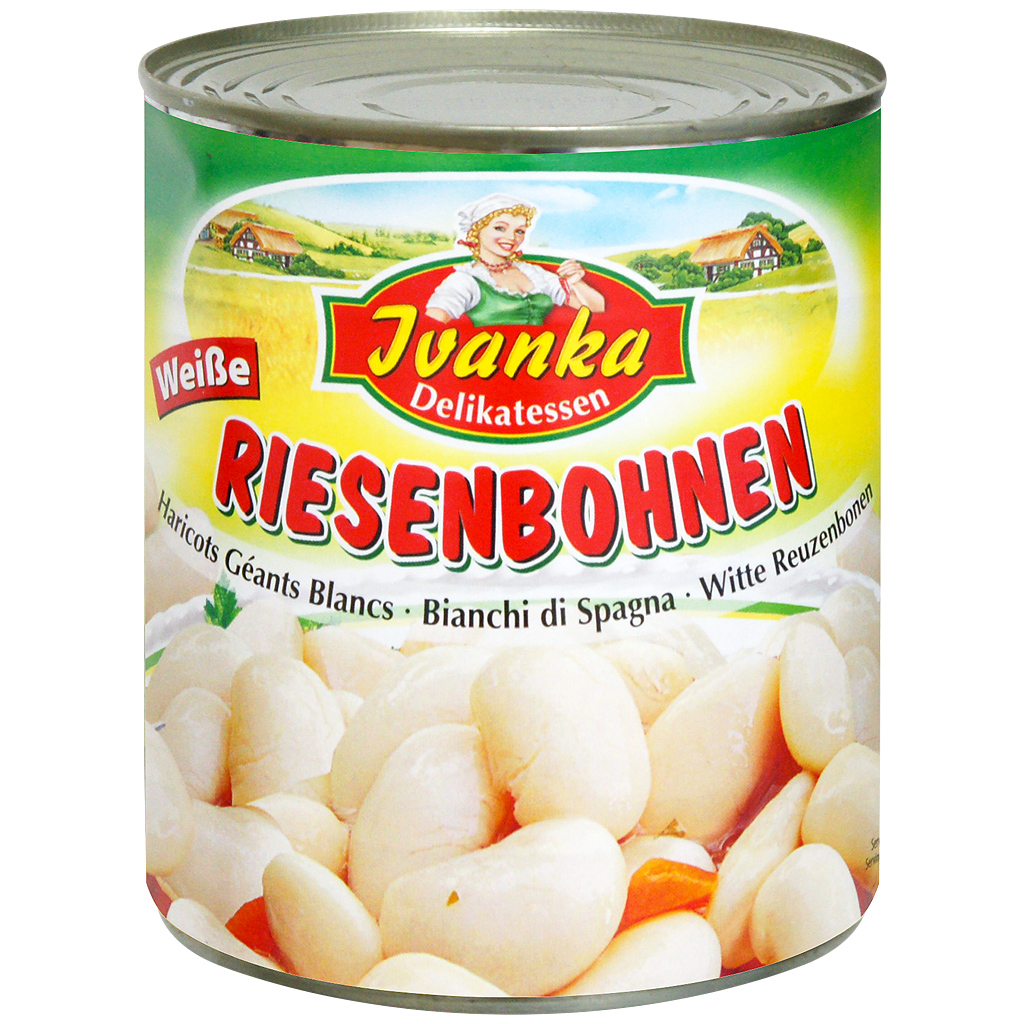 IVANKA Weiße Riesenbohnen 800g/480g