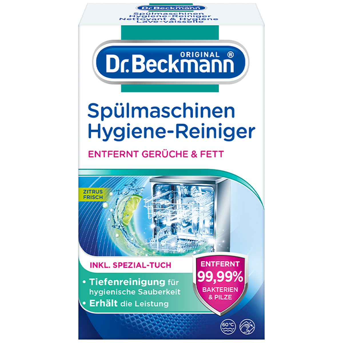 DR.BECKMANN Spülmaschinen Hygiene Reiniger 75g