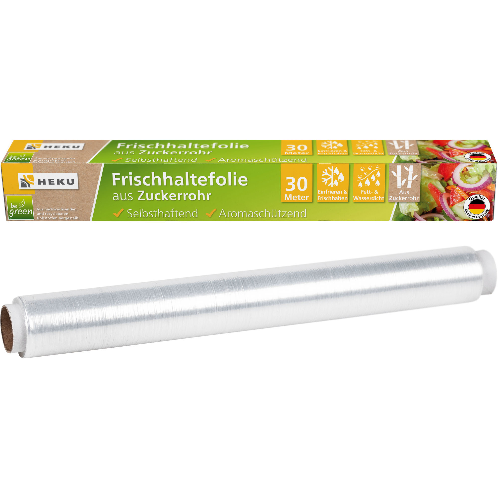 HEKU Frischhaltefolie 30m aus Zuckerrohr, 30x29cm