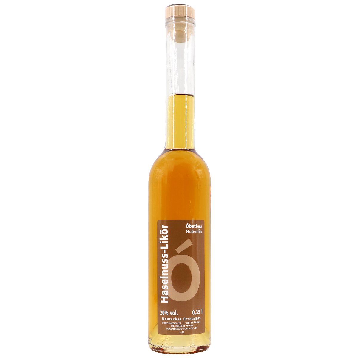 OBSTBAU NÜBERLIN Haselnuss-Likör 20% vol. 0,35l