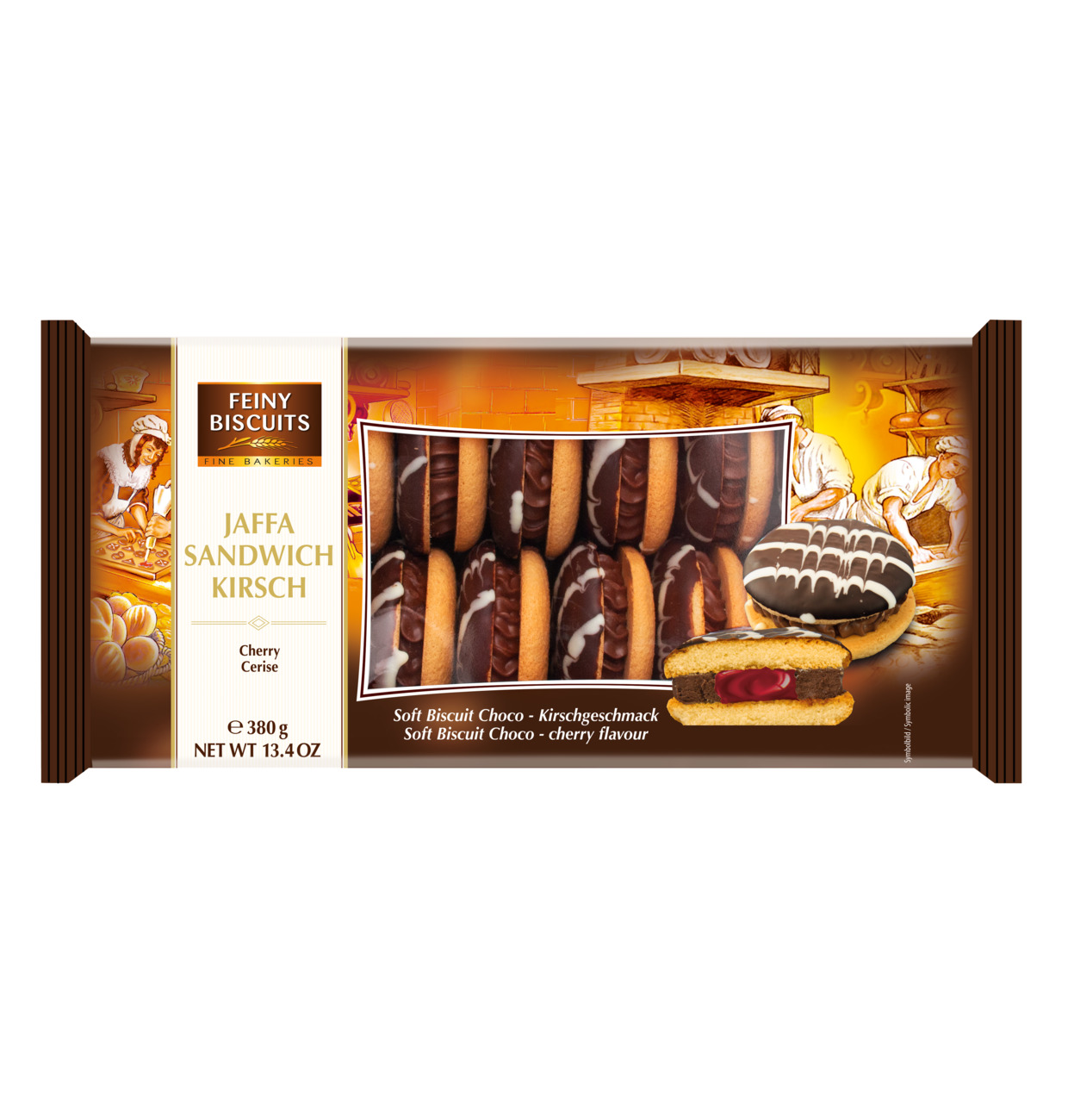FEINY BISCUITS - Jaffa Sandwich Schoko Kirsch 380g