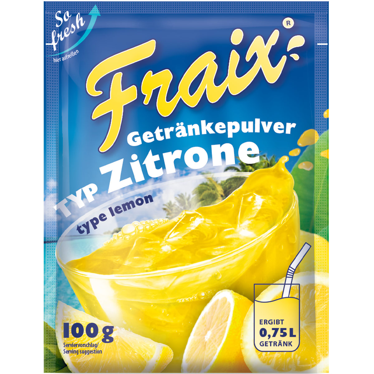 FRAIX - Getränkepulver Typ Zitrone 100g