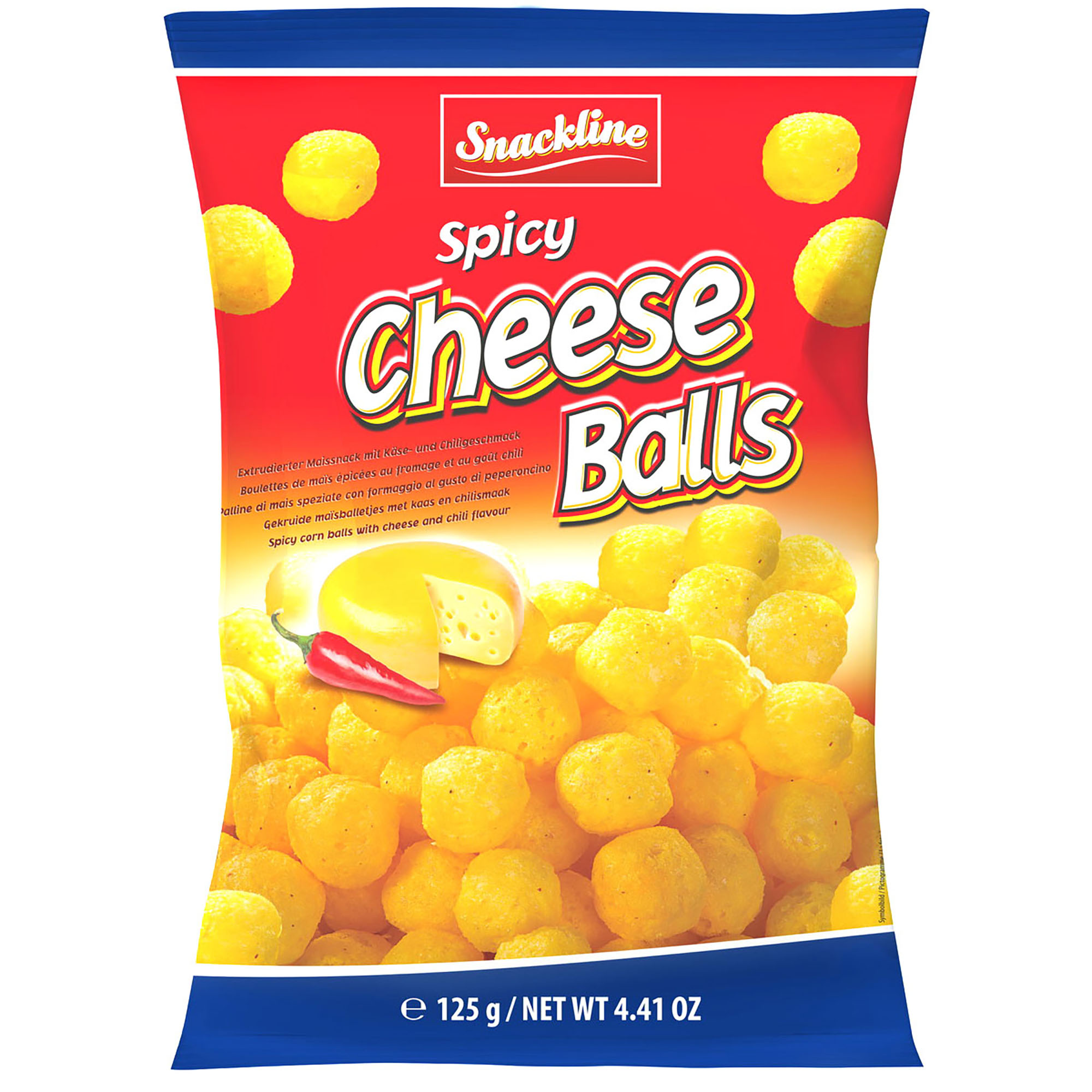 Snackline SNACKLINE Spicy Cheese Balls 125g