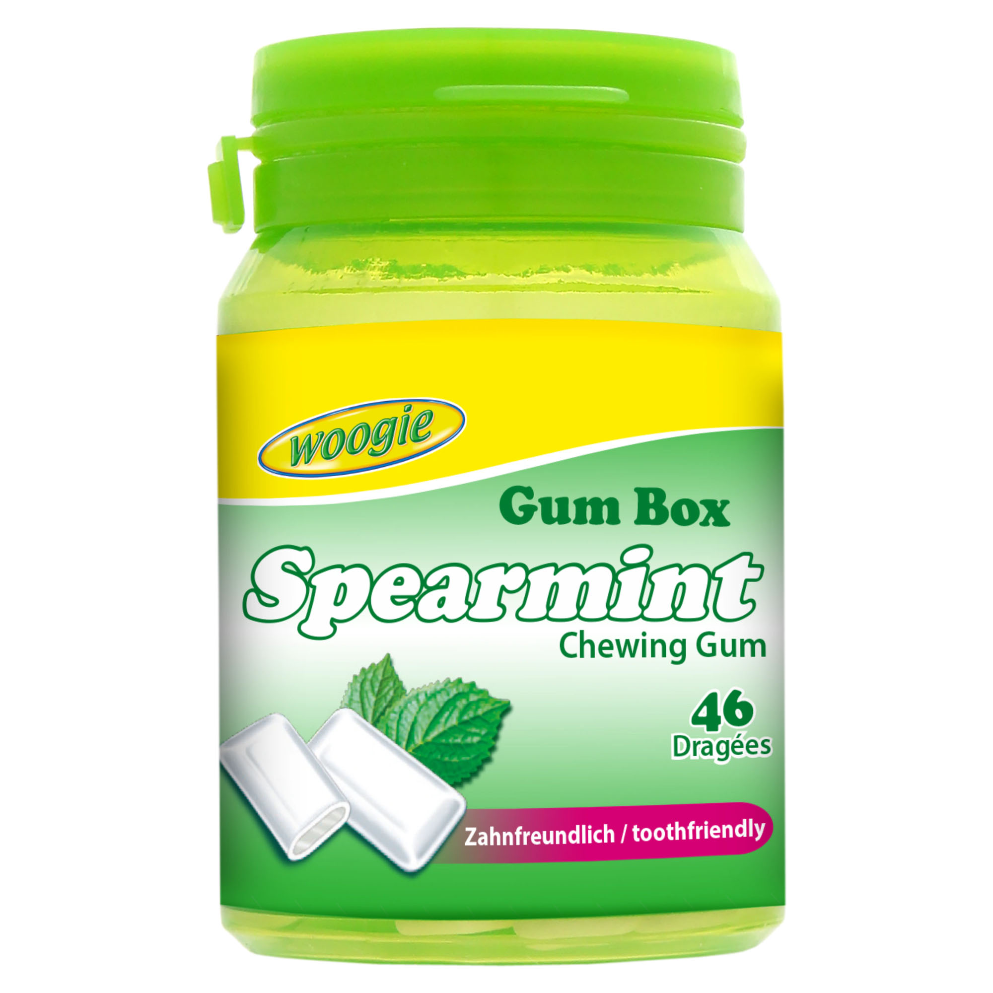 WOOGIE Spearmint Kaugummi 64,4g