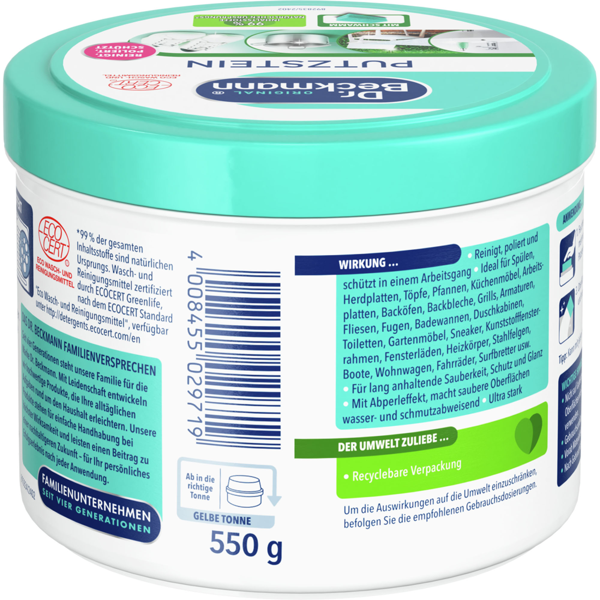 DR. BECKMANN Putzstein 550g