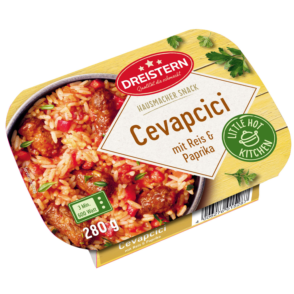 DREISTERN Cevapcici Reistopf mit Paprika 280g