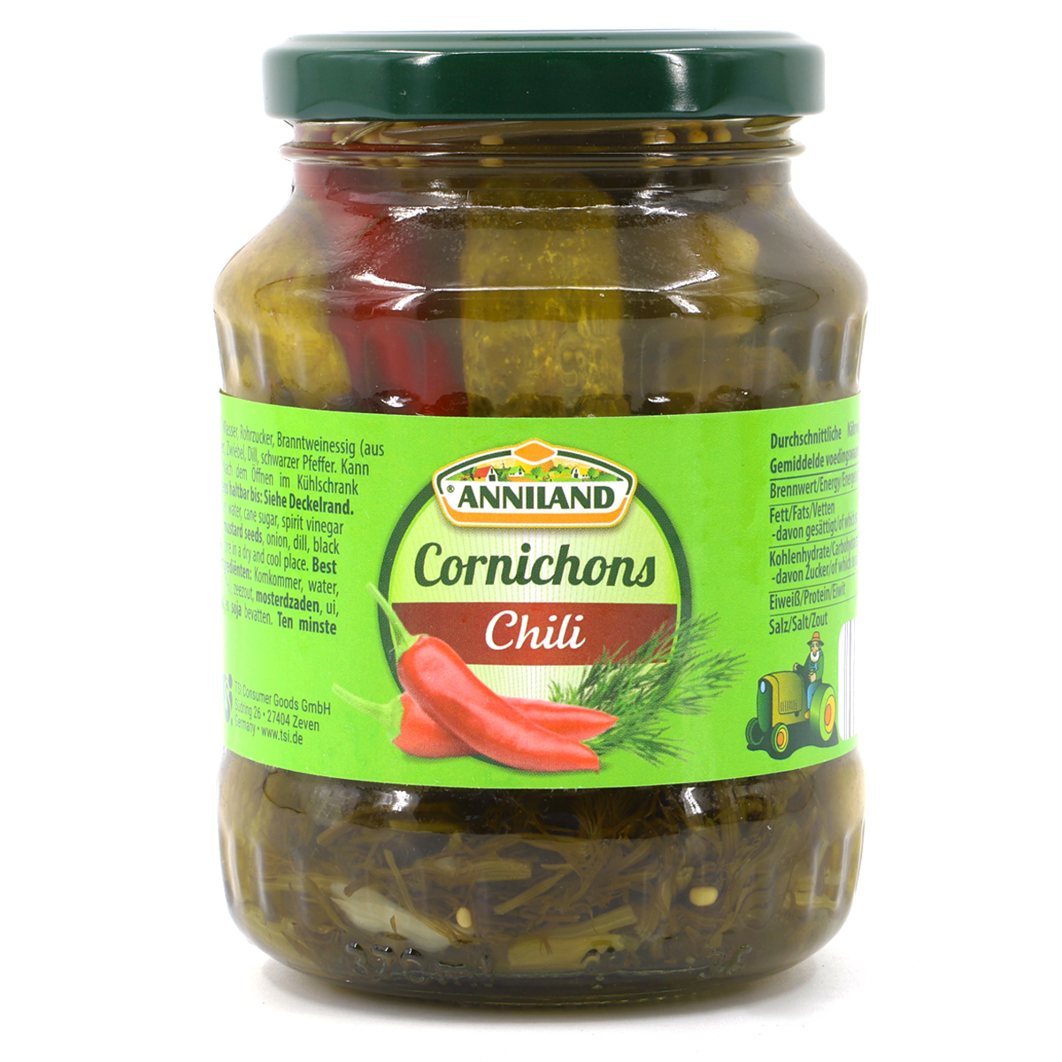 ANNILAND Cornichons Chili 330g/190g