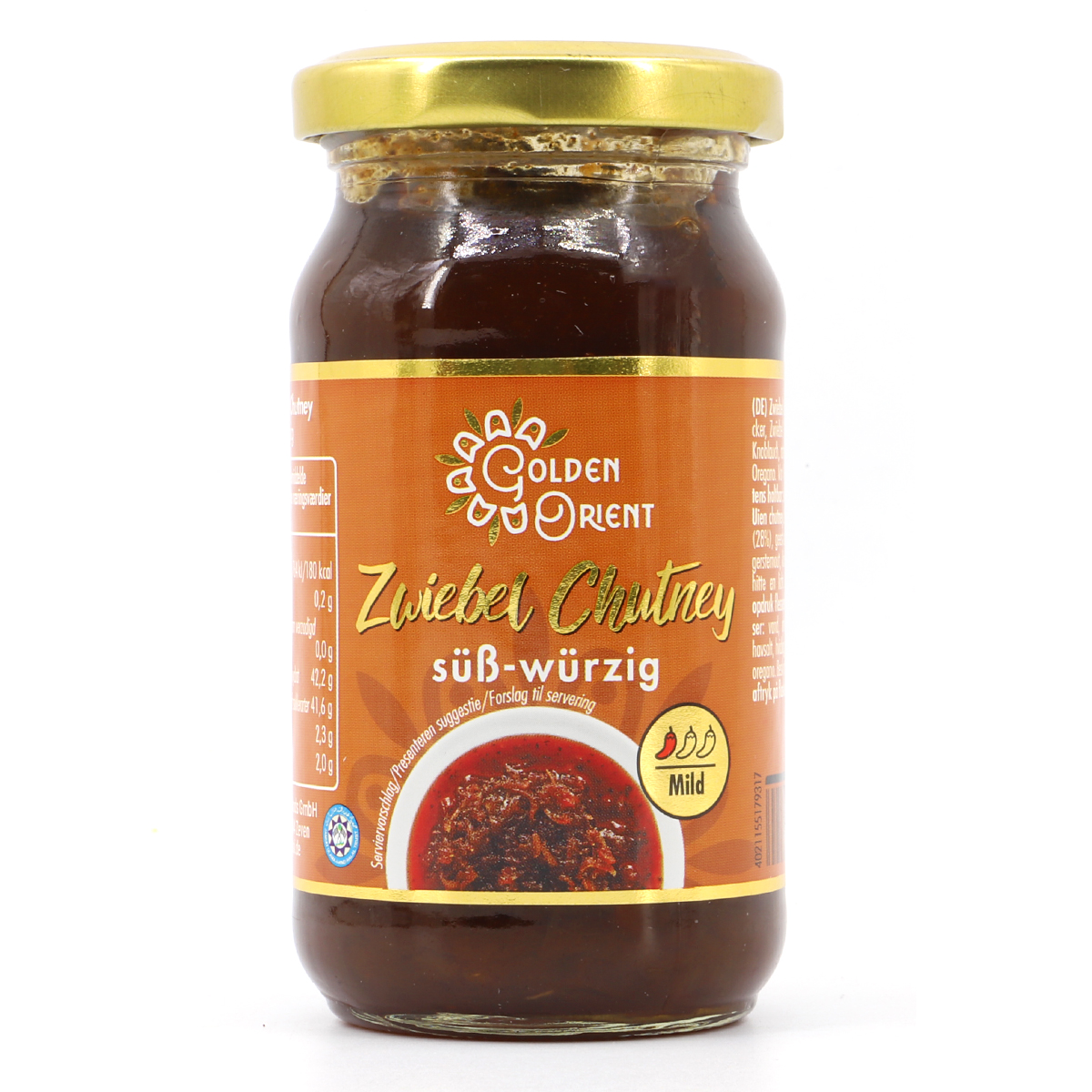 GOLDEN ORIENT Zwiebel Chutney süß-würzig 240g (MHD 07.11.2024)