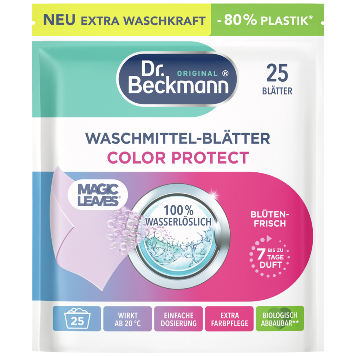 DR. BECKMANN Waschmittel-Blätter Color Protect 100g