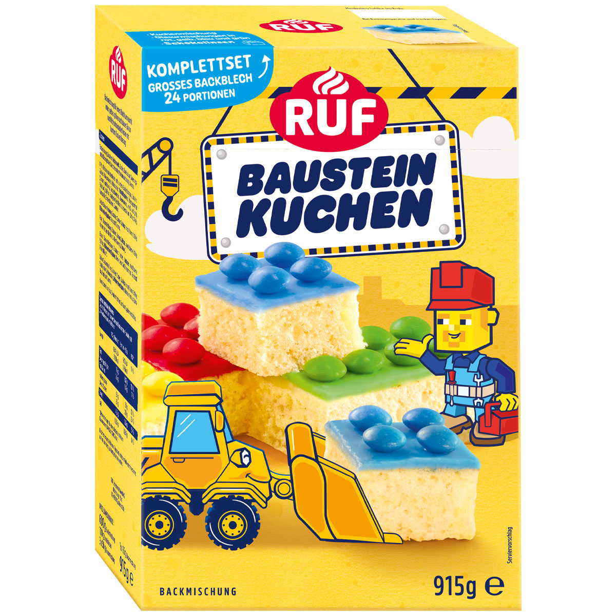 RUF Baustein Kuchen Backmischung 915g