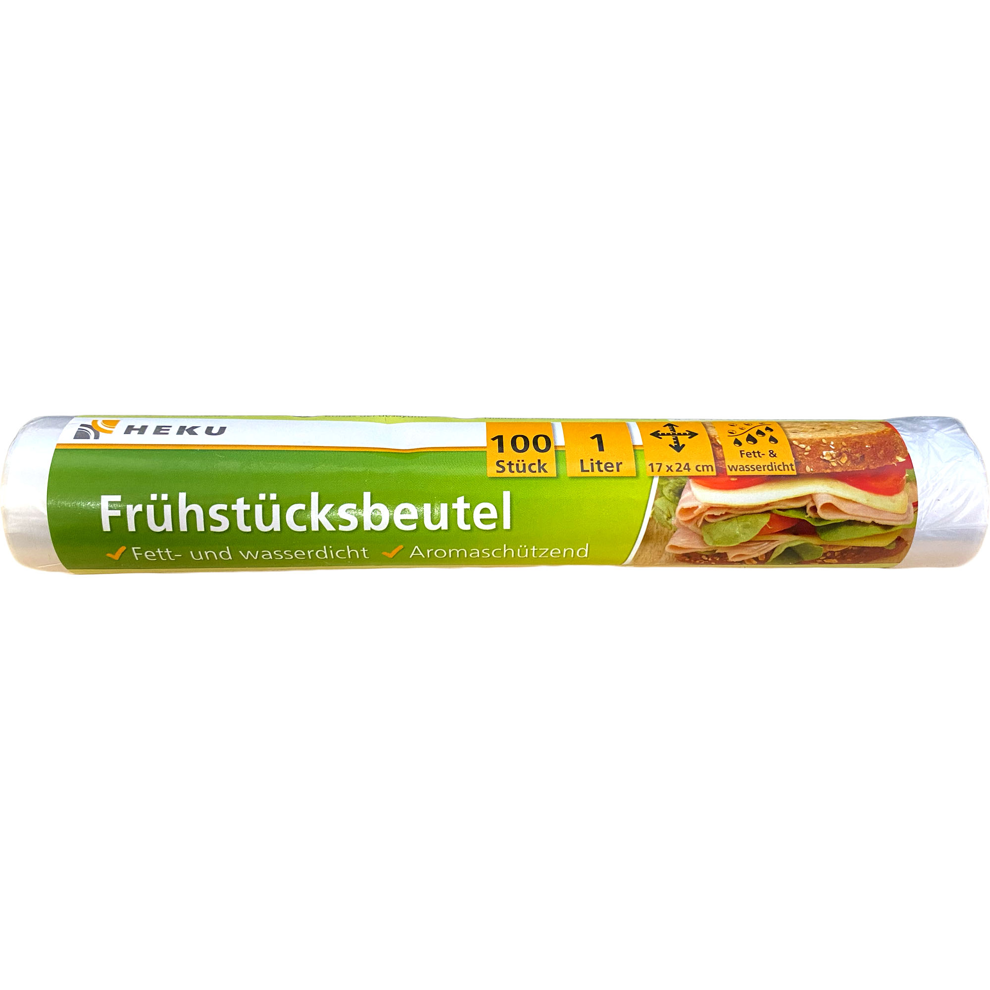 HEKU Frühstücksbeutel 100 Stück, 1l, 17x24cm