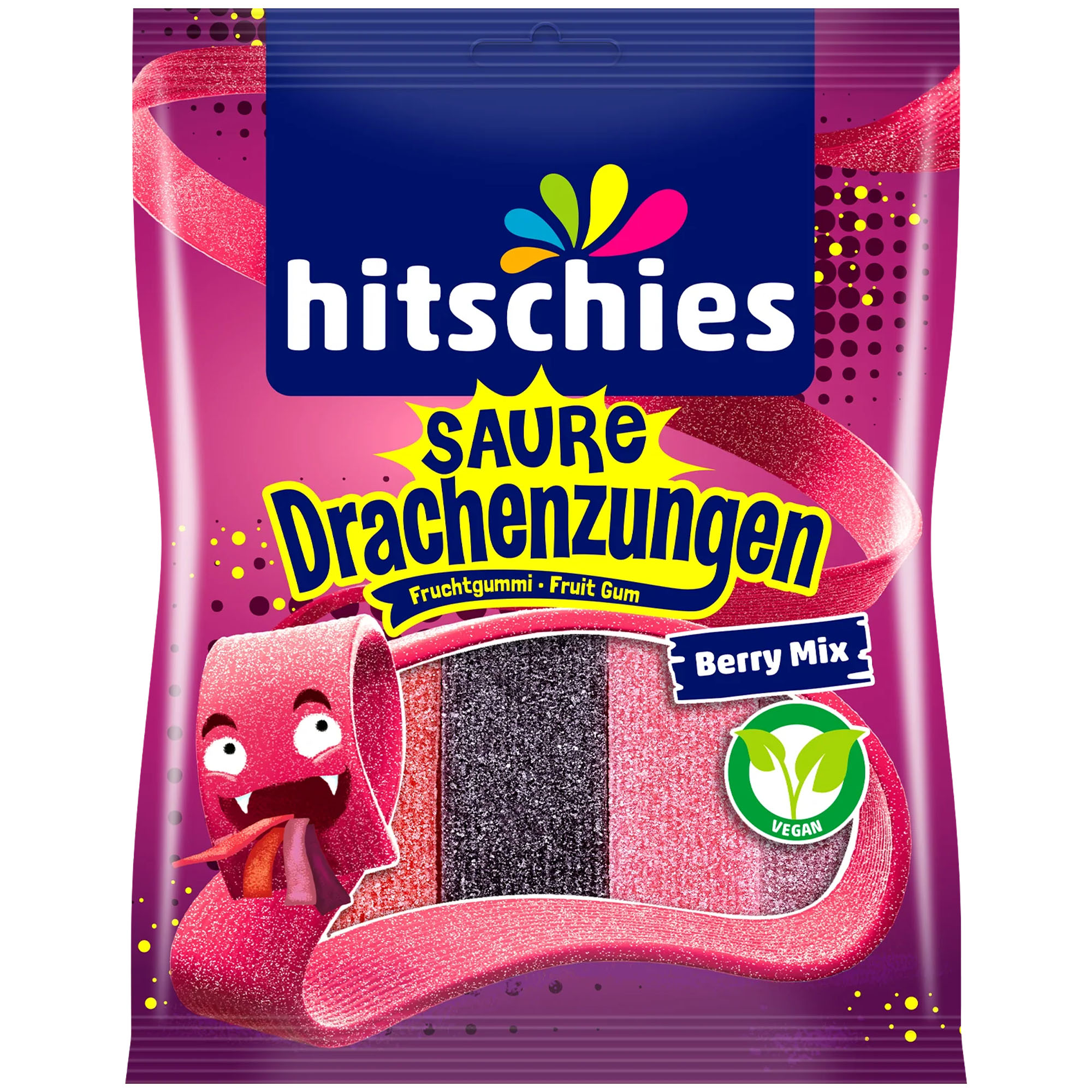 HITSCHIES Saure Drachenzungen Berry Mix 125g