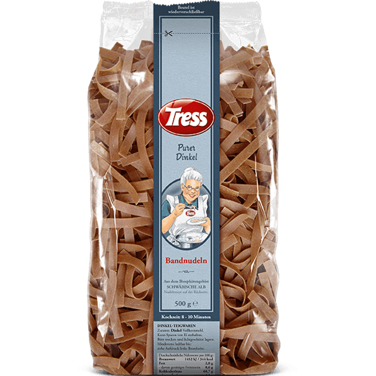 TRESS - Purer Dinkel Bandnudeln 500g