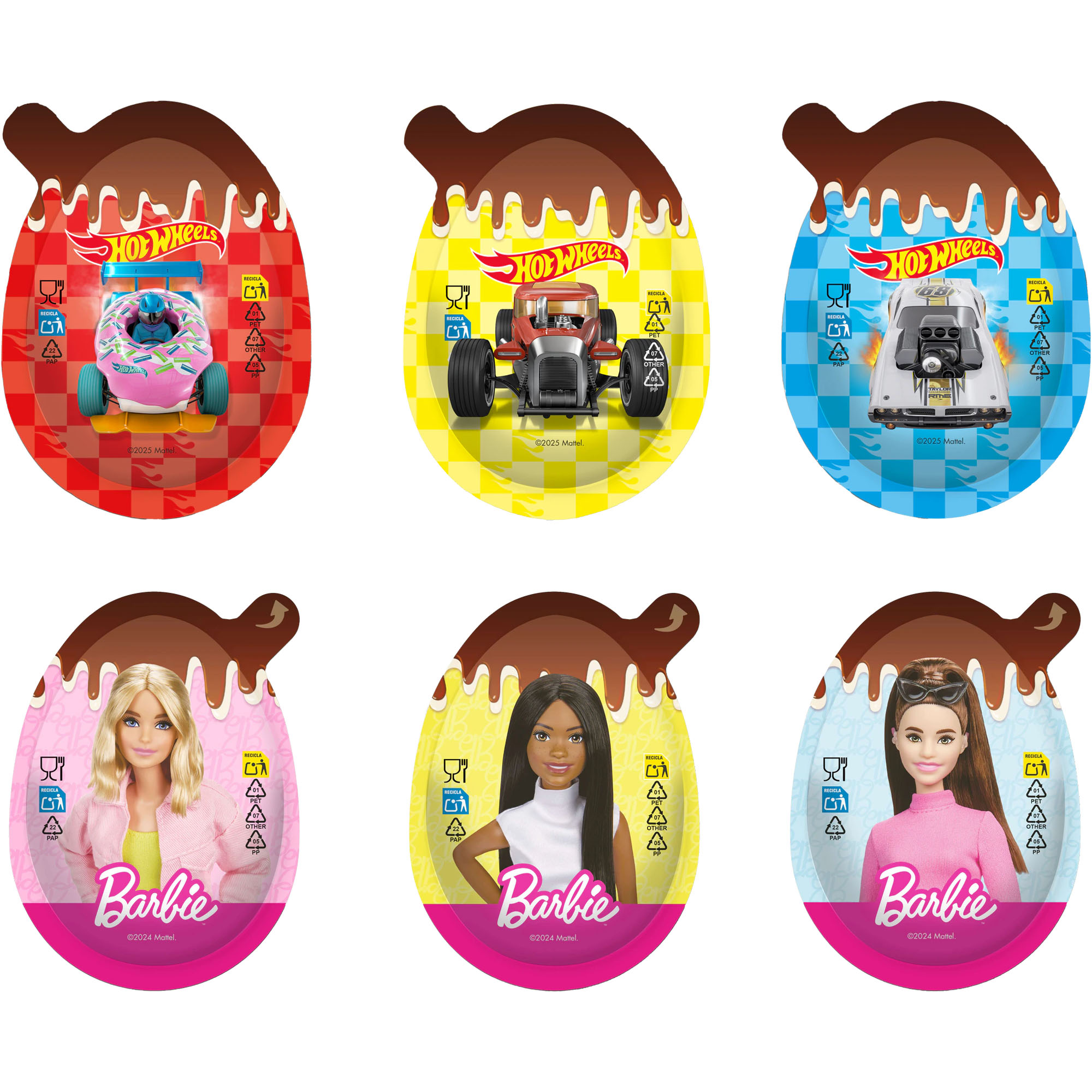 DOLCI Creamy Snack Löffel Ei mit Überraschung Hot Wheels & Barbie 17,5g