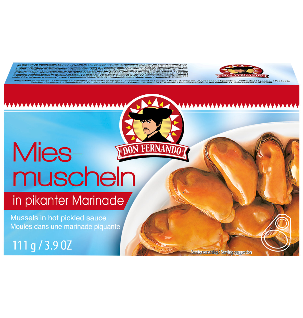 DON FERNANDO - Miesmuscheln in pikanter Marinade 111g/69g