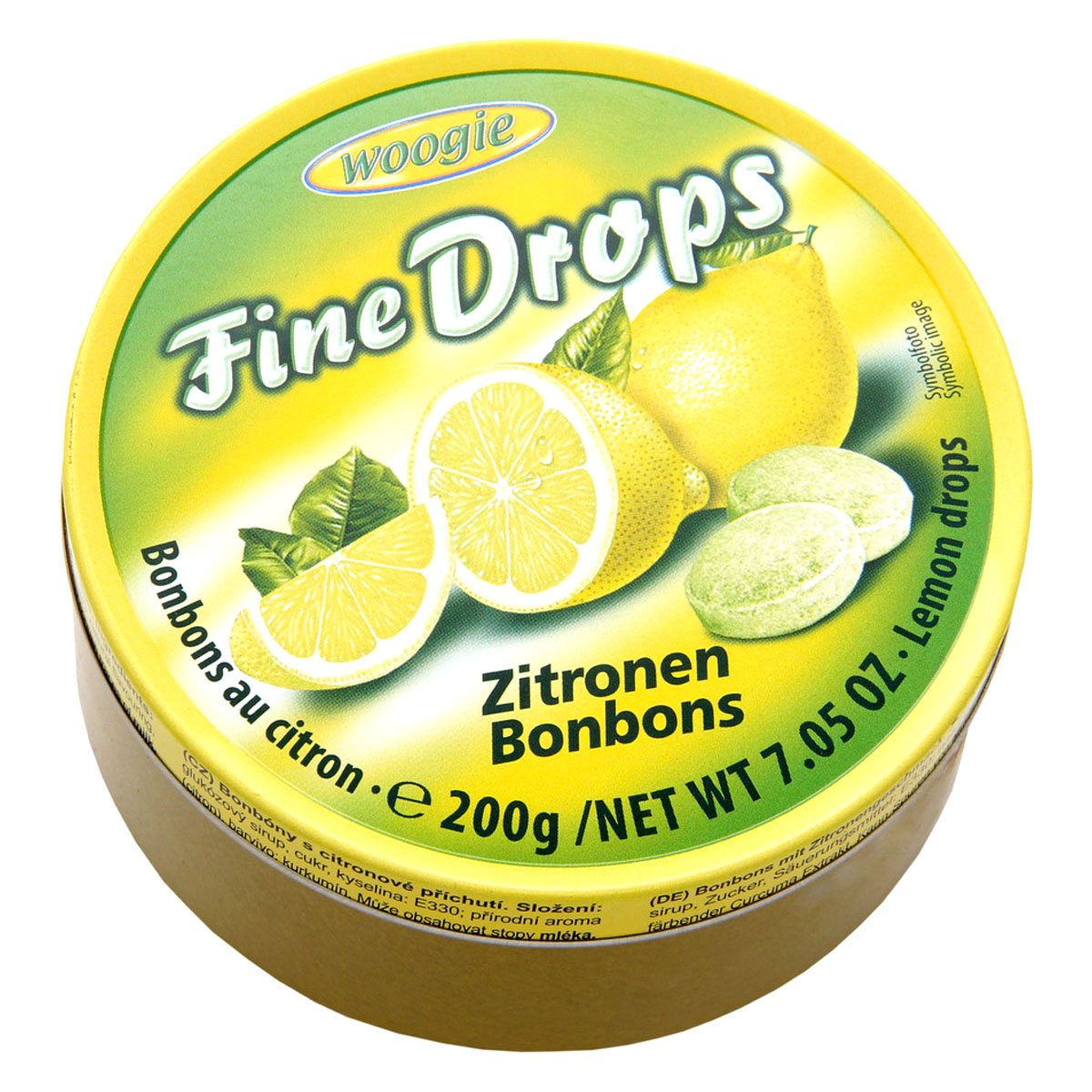 WOOGIE Fine Drops Zitronenbonbons 200g