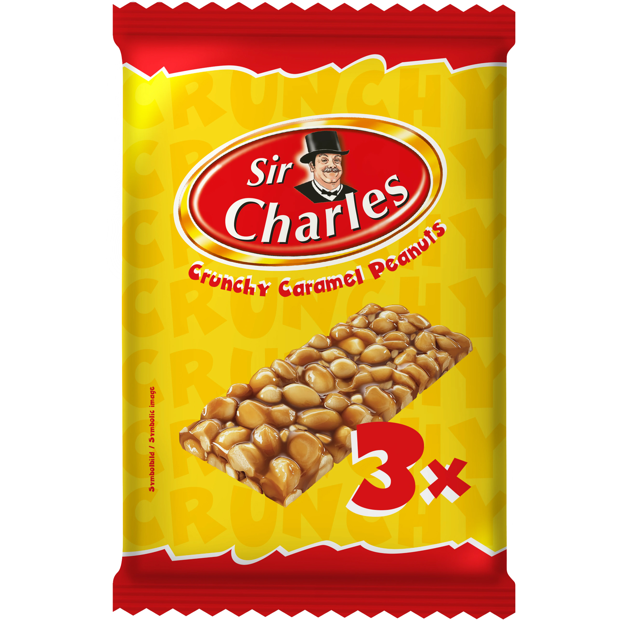 SIR CHARLES Crunchy Caramel Peanuts 3x38g (MHD 10-07-2026)